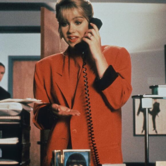 VTG 80s/90s Wool Sasson Womens Jacket Blazer Sz 14 Cherry Red Boxy Retro Career - Picture 13 of 13